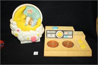 Vintage Fisher Price Toys; Stovetop, Teddy Beddy