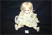 Porcelain Doll Blonde Hair; "Zasan Pat.P" on Neck