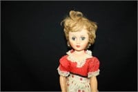 Vintage Plastic Dolls w/moving eyes; Dresses
