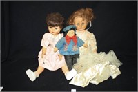 Rubber/Plastic Dolls - 25"; Small doll fabric face