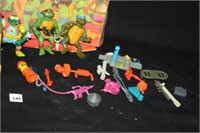 Ninja Turtles figures; Van; Carrying Case; Weapons