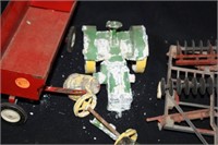 Metal Tractors/Toys in Various stages of disrepair