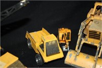 Metal Toy Trucks-All Dark Yellow; Tonka Dump Trk.