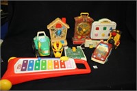 Fisher price Vintage Toys; Clock; Camera