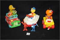 Sesame Street Cars; Plastic w/Silicone