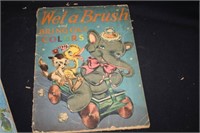 Wet-A-Brush Painting Book; Cracker Jack-Vintage