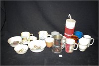 Coffee Mugs; Children's Plastic Bowls & Mug; Cups