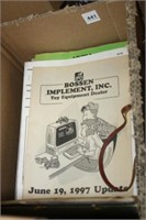 Toy Implement Magazines and Books Ertl etc.…