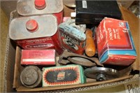 Small garage items-Garage tins; small tools