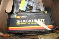 Shackle kit; Splash Guards Car parts etc.…