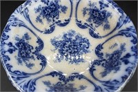 Antique Pair: Prussia Bowl, Staffordshire Plate
