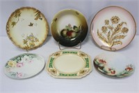 6 Vintage Limoges, Austria, Wedgwood Plates +