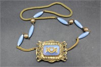 Antique 'Made in Czechoslovakia' Opal Pendant