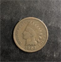 1902 INDIAN HEAD ONE CENT PENNY