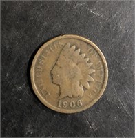 1906 INDIAN HEAD ONE CENT PENNY
