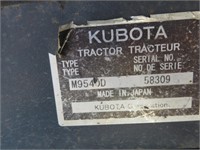 Kubota M9540 Wheel Tractor