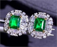 1.52ct Natural Emerald Ring in 18k Yellow Gold