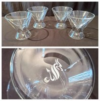 [D] Set of Dragonware Martini Glasses