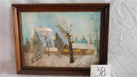 "THE HUNTING LODGE" PAINTING (APRIL, 1949)