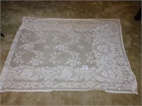 2 LACE CURTAINS (78" X 56"