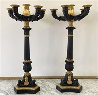 Unique French Empire Style Six Light Candelabra