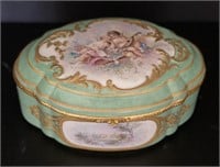 Sevres Style Porcelain Limoges Casket Box