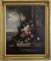 Antique Style Still Life Painting On Canvas