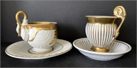 Pair Of Porcelain Cups and Saucers