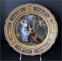 "Rinaldo Wreathed By Armida" Porcelain Plate