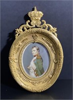 Intricate Ornate Oval Rendering of Napoleon
