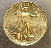 1986 1/4 Oz Ten Dollar Liberty Gold Coin