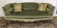 French Provincial Style Tufted Sofa