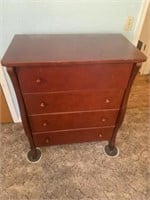 4 Drawer Dresser - Cherry wood 36x20.5x43.5