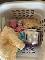 Baby crafting supplies and clothes