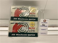 4 Boxes PPU 308 Winchester Match Cartridges