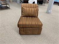 Lane Armless Chair, Striped
