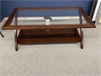 Coaster Cocktail Table w/ Glass Top