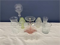 Glass & Crystal Bowls , Candleholders & Globe
