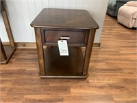 Liberty End Table, Warm Brown Finish