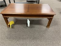 Broyhill Coffee Table, Cherry Brown Finish