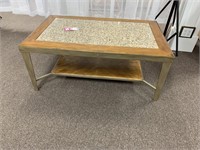 Peters Revington Cocktail Table, Brushed Gold