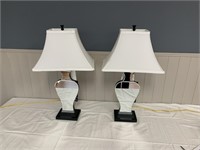 Mirrored Table Lamps, qty 2