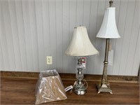 Lamps, qty 2 & 1 Shade