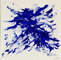 YVES KLEIN ABSTRACT OIL ON CANVAS V$48,000