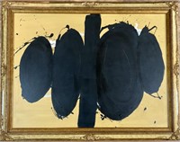 ROBERT MOTHERWELL LARGE OIL ON CANVAS V$62,000