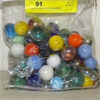 BAG OF LARGE SHOOTER MARBLES