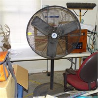 LAGE COMMERCIAL FAN ON STAND