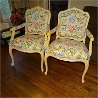 PAIR VERY NICE UPHOLSTERED CHAIRS