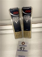 2 Boxes CCI Mini Mag 22 LR Cartridges