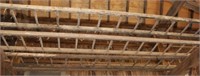 wooden straight ladder, 18', great decorator piece